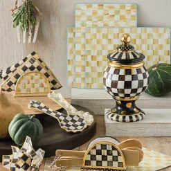 Courtly Check Ceramic Spoon Rest