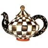 Courtly Check Ceramic Teapot