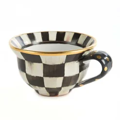 Courtly Check Ceramic Teacup
