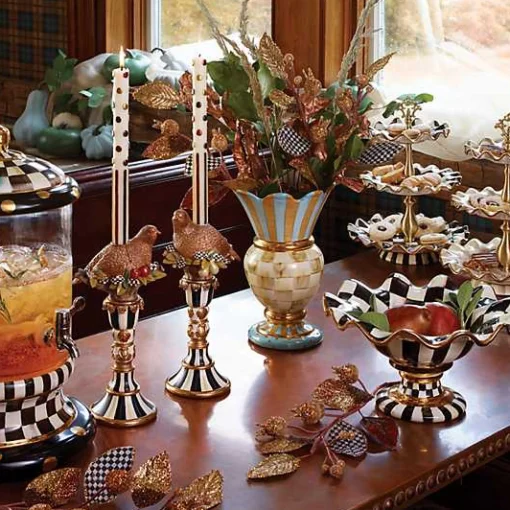 Courtly Check Ceramic Three Tier Sweet Stand