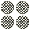 Courtly Check Chargers, Set of 4