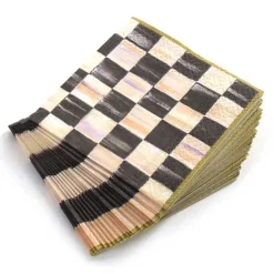 Courtly Check Cocktail Paper Napkins