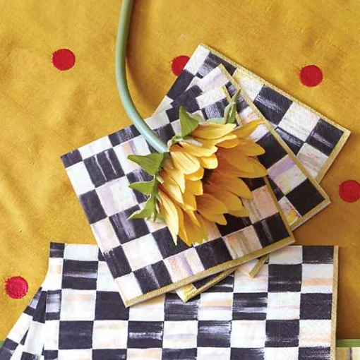 Courtly Check Cocktail Paper Napkins