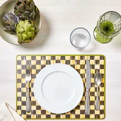 Courtly Check Cork Back Placemats, Set of 4