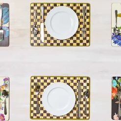Courtly Check Cork Back Placemats, Set of 4