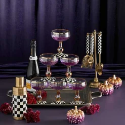 Courtly Check Coupe Glass