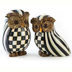 Courtly Check  Courtly Stripe Owl Set