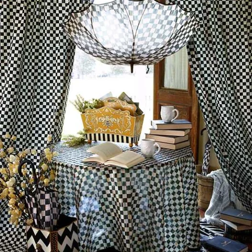 Courtly Check Curtain Panel