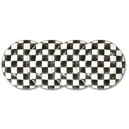 Courtly Check Dinner Plates, Set of 4