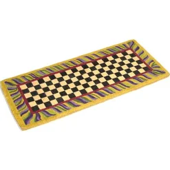 Courtly Check Double Door Entrance Mat
