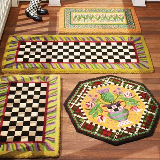 Courtly Check Double Door Entrance Mat