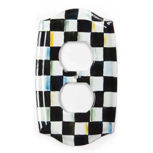 Courtly Check Double Outlet Cover