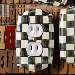 Courtly Check Double Outlet Cover