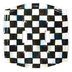 Courtly Check Double Toggle Switch Plate