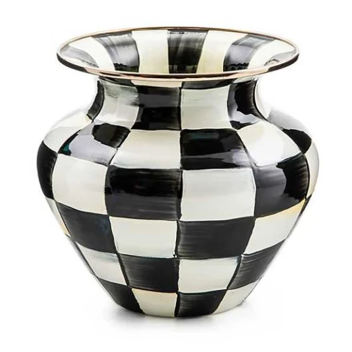 Courtly Check Enamel Large Vase