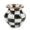 Courtly Check Enamel Vase