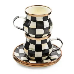 Courtly Check Espresso Cup  Saucer Set