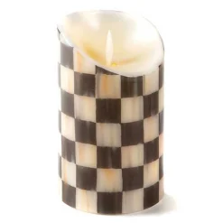 Courtly Check Flicker 5 Pillar Candle