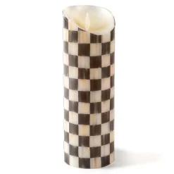 Courtly Check Flicker 9 Pillar Candle