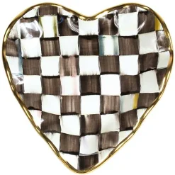 Courtly Check Fluted Heart Plate