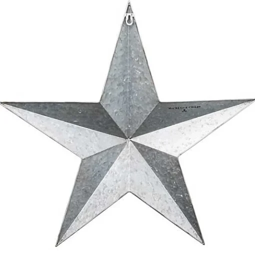 Courtly Check Galvanized Barn Star Wall Decor