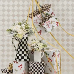 Courtly Check Gift Wrap, Set of 2