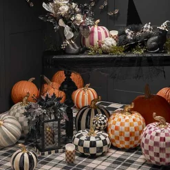 Courtly Check Glossy Mini Pumpkin
