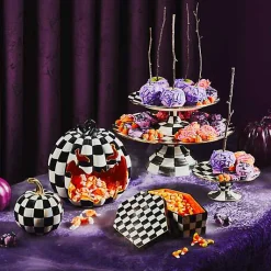 Courtly Check Glossy Mini Pumpkin