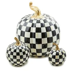 Courtly Check Glossy Mini Pumpkin