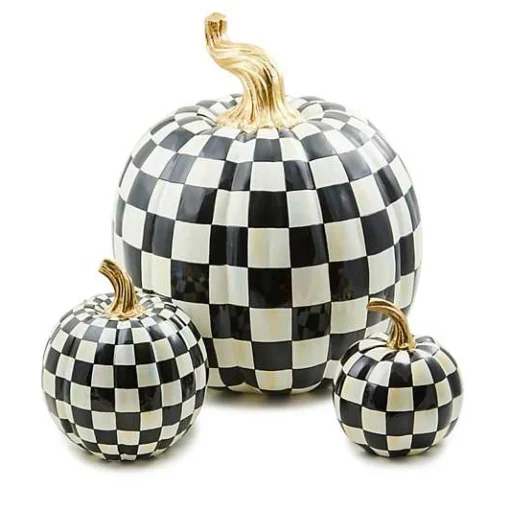 Courtly Check Glossy Mini Pumpkin