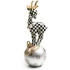 Courtly Check Gold Deary Deer On Ornament