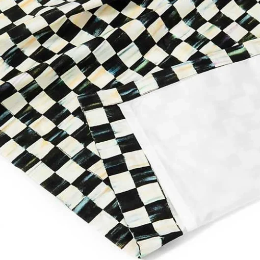 Courtly Check Grommet Top Curtain Panel
