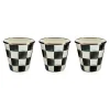 Courtly Check Herb Pots, Set of 3