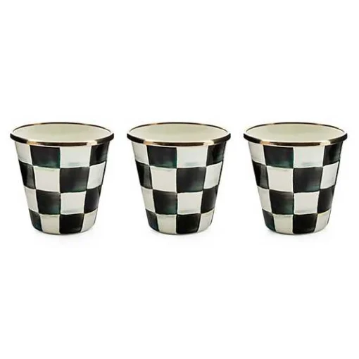 Courtly Check Herb Pots, Set of 3