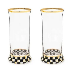 Courtly Check Highball Glass, Set of 2