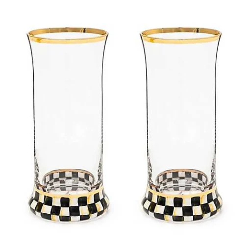Courtly Check Highball Glass, Set of 2