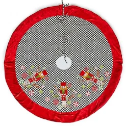 Courtly Check Holiday Nutcracker Tree Skirt