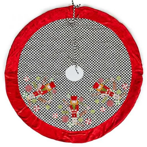 Courtly Check Holiday Nutcracker Tree Skirt