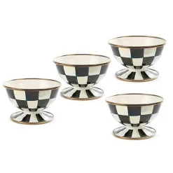 Courtly Check Ice Cream Dishes, Set of 4
