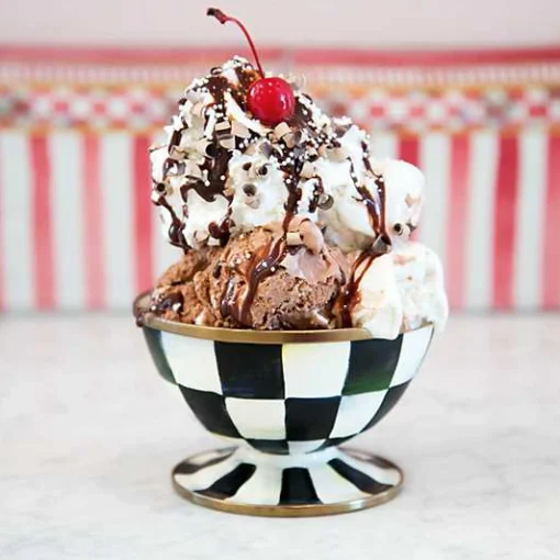Courtly Check Ice Cream Dish