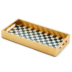 Courtly Check Lacquer Vanity Tray