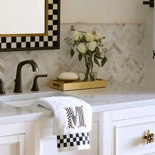 Courtly Check Lacquer Vanity Tray