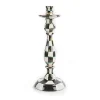 Courtly Check Large Enamel Candlestick