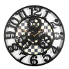 Courtly Check Large Farmhouse Wall Clock