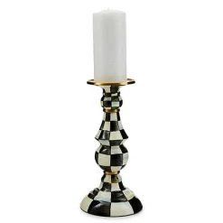 Courtly Check Large Pillar Candlestick