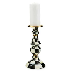 Courtly Check Large Pillar Candlestick