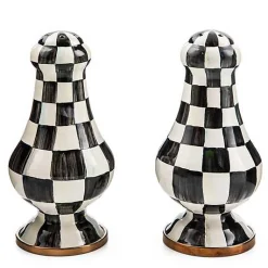 Courtly Check Large Salt  Pepper Shakers
