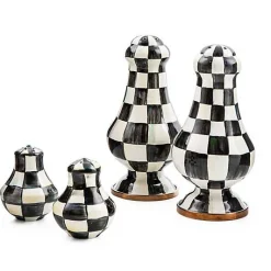 Courtly Check Large Salt  Pepper Shakers