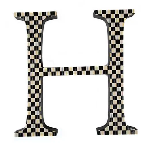 Courtly Check Letter - H