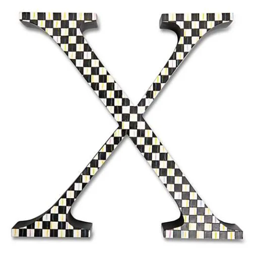 Courtly Check Letter - X